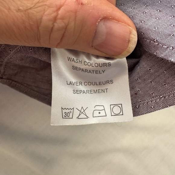 English‎ Laundry Men's Long Sleeve Dress Shirt Button Up Grayish-Purple Size XL - Picture 9 of 16